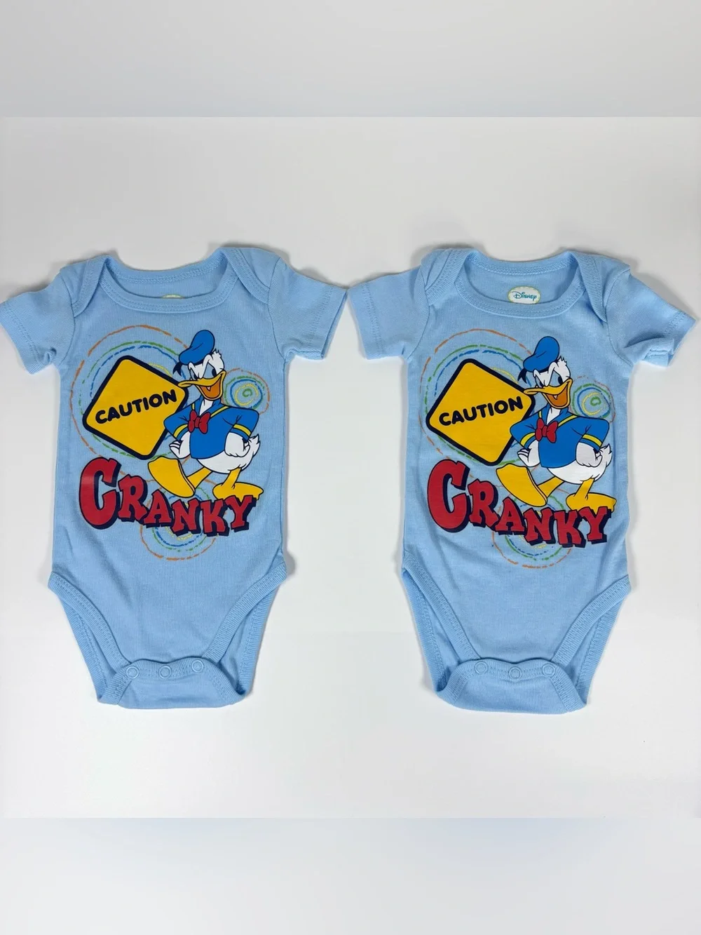 3 Sets of Matching Baby Graphic Onesies Twin 1 2 Disney Sesame Street 0–3 Months